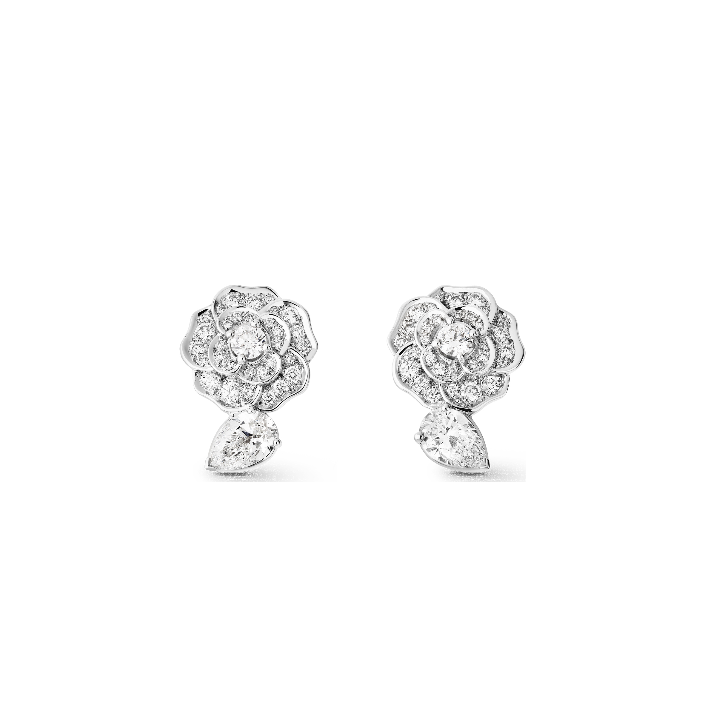 CHANEL CAMÉLIA PRÉCIEUX EARRINGS J11337